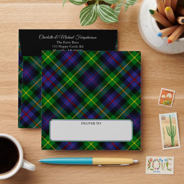 Clan Farquharson Tartan Envelope (Desk)