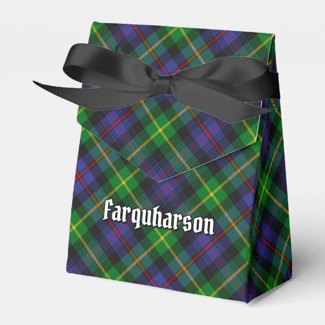 Clan Farquharson Tartan Favour Box (Front Side)