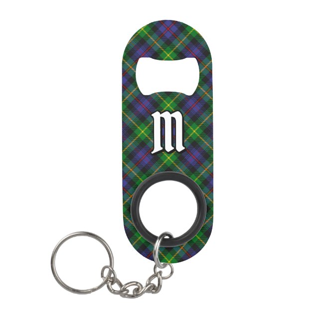 Clan Farquharson Tartan Keychain Bottle Opener (Front)