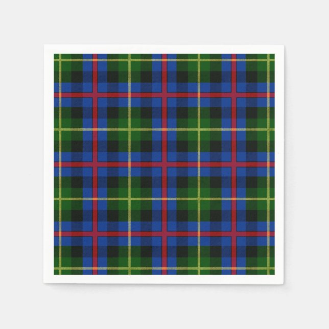 Clan Farquharson Tartan Napkin (Front)