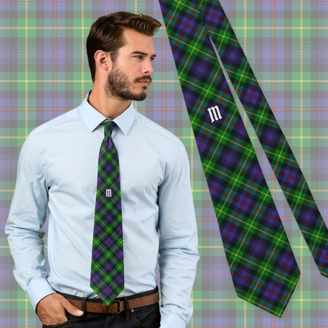 Clan Farquharson Tartan Neck Tie (Creator Uploaded)