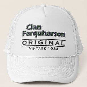 Clan Farquharson Vintage Customise Your Birthyear Trucker Hat