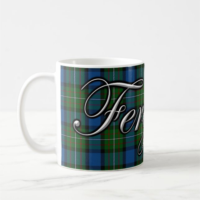 Clan Ferguson Classic Tartan Coffee Mug (Left)