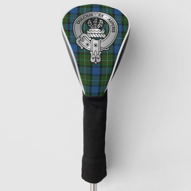 Clan Ferguson Crest & Atholl Tartan Golf Head Cover (Front)