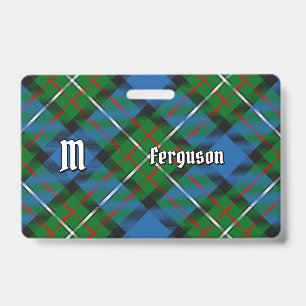 Clan Ferguson Tartan Badge ID Badge