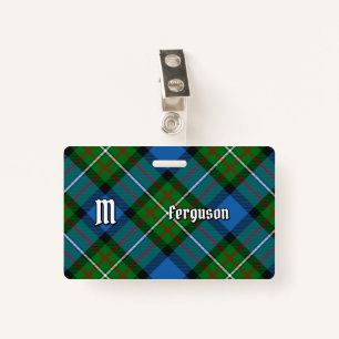 Clan Ferguson Tartan Badge ID Badge