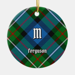 Clan Ferguson Tartan Ceramic Ornament