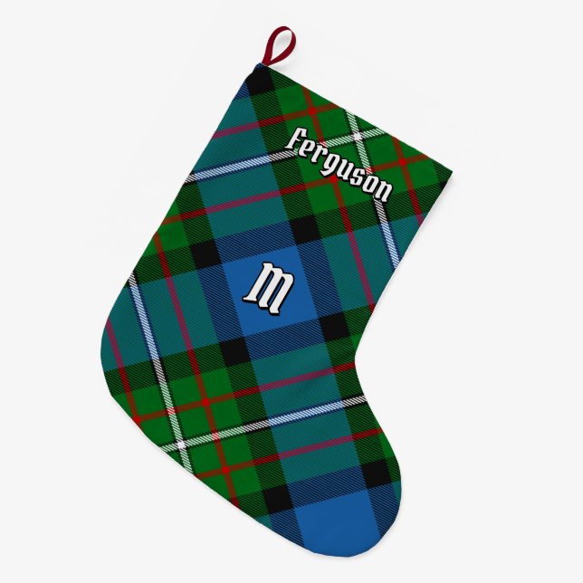 Clan Ferguson Tartan Christmas Stocking (Front (Hanging))