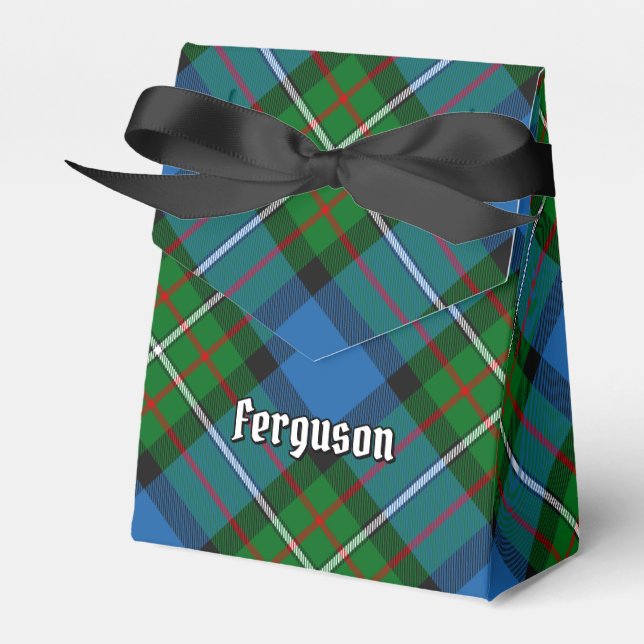 Clan Ferguson Tartan Favour Box (Front Side)