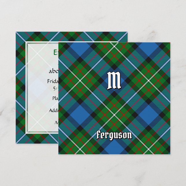 Clan Ferguson Tartan Invitation (Front/Back)