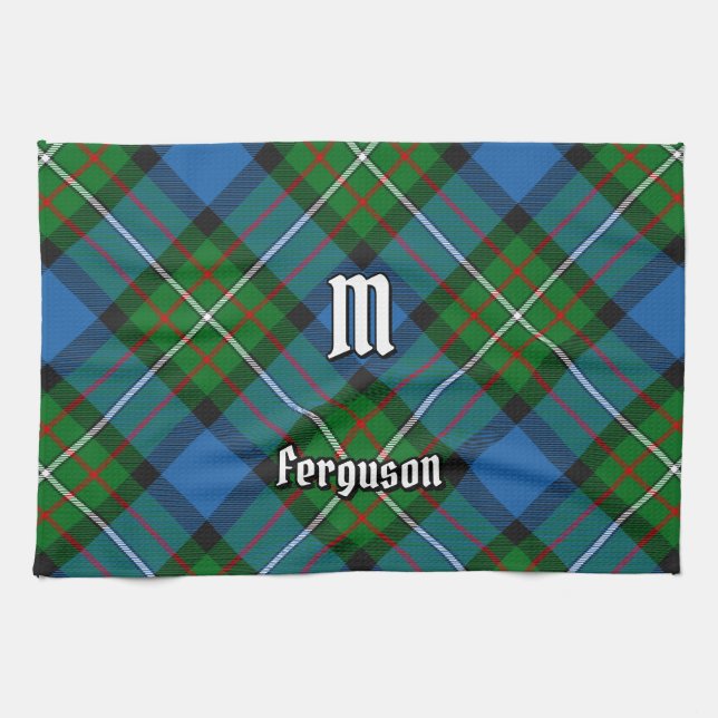 Clan Ferguson Tartan Kitchen Towel (Horizontal)