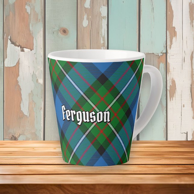 Clan Ferguson Tartan Latte Mug (Creator Uploaded)