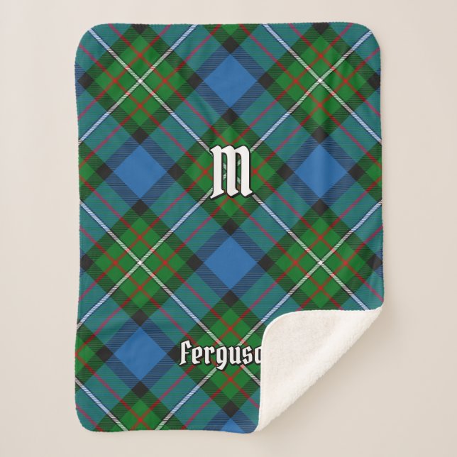 Clan Ferguson Tartan Sherpa Blanket (Front)