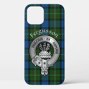 Clan Fergusson Crest & Atholl Tartan iPhone 12 Case