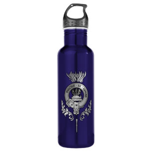 Clan Fergusson Crest & Scottish Thistle 710 Ml Water Bottle