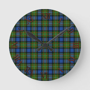 Clan Fergusson Tartan Round Clock