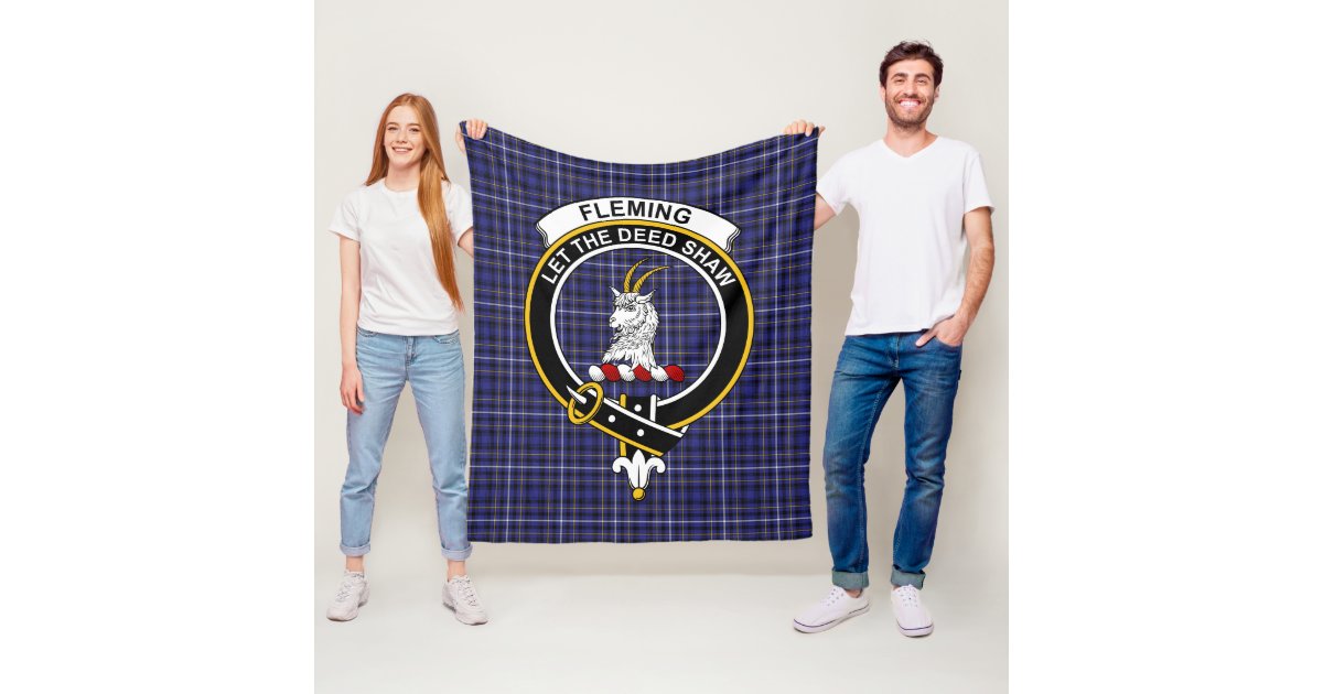 Clan Fleming Tartan Plaid Fleece Blanket Zazzle