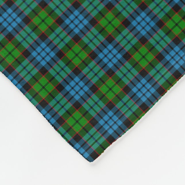 Clan Fletcher Tartan Fleece Blanket (Corner)