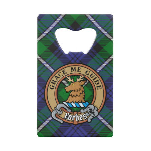 Clan Forbes Crest over Tartan