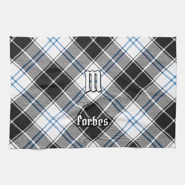 Clan Forbes Dress Tartan Tea Towel (Horizontal)