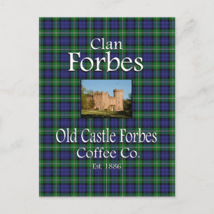 Clan Forbes Old Castle Forbes Coffee Co. Postcard