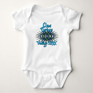 Clan Forbes Tartan Burst Vintage Birthyear Baby Bodysuit