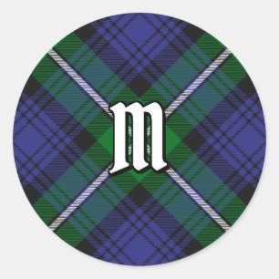 Clan Forbes Tartan Classic Round Sticker