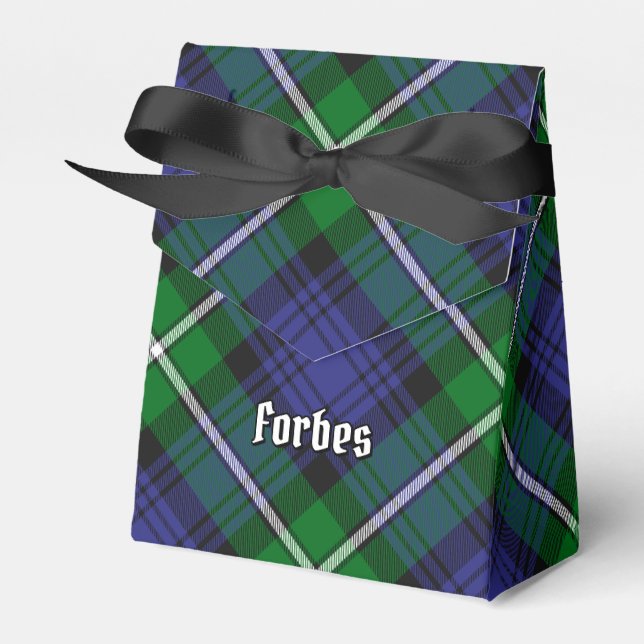 Clan Forbes Tartan Favour Box (Front Side)