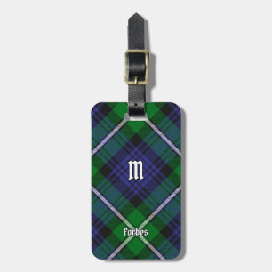 Clan Forbes Tartan Luggage Tag