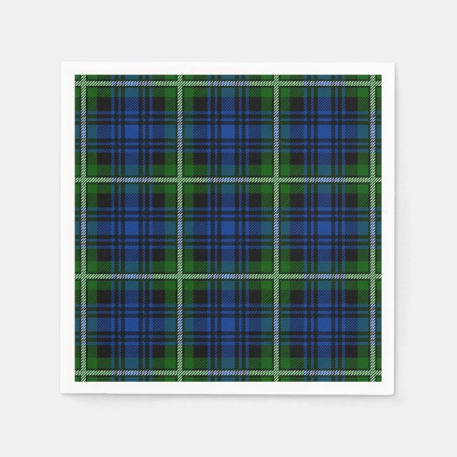 Clan Forbes Tartan Napkin (Front)