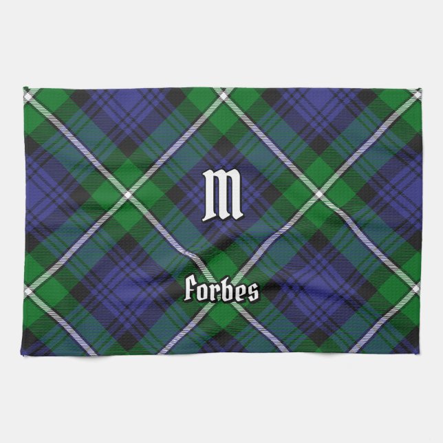 Clan Forbes Tartan Tea Towel (Horizontal)