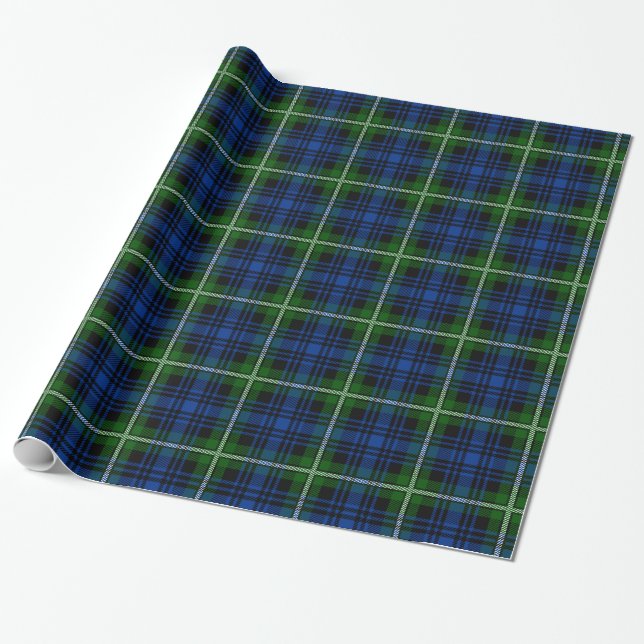Clan Forbes Tartan Wrapping Paper (Unrolled)