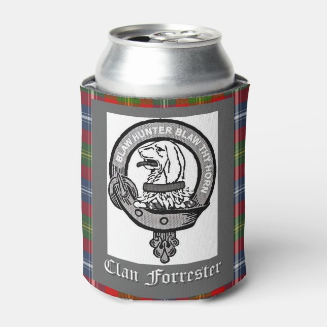 Clan Forrester Crest Can Cooler (Can Front)