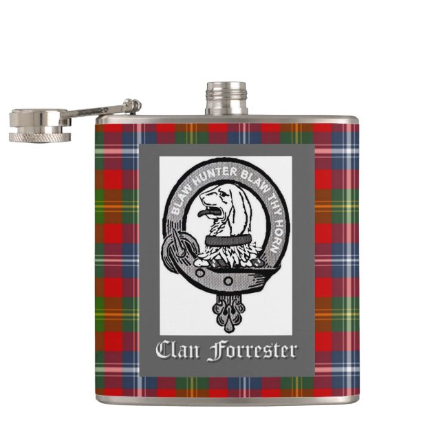 Clan Forrester Crest Hip Flask (Opened)