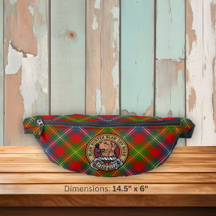 Clan Forrester Crest over Tartan Bum Bags