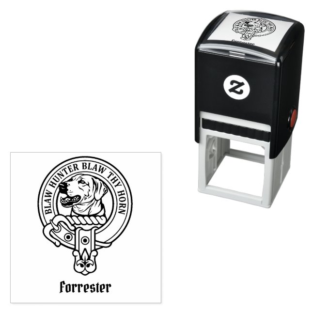 Clan Forrester Crest Self-inking Stamp (In Situ)