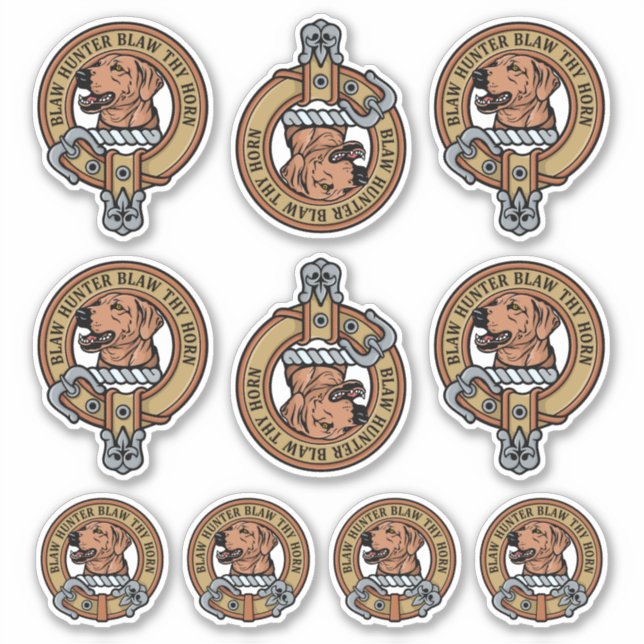 Clan Forrester Crest Sticker Set (Front)
