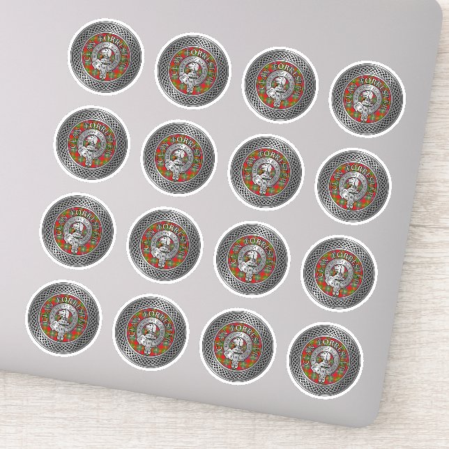 Clan Forrester | Foster Crest & Tartan Knot (Detail)