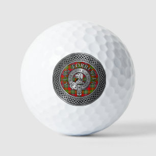Clan Forrester   Foster Crest & Tartan Knot Golf Balls