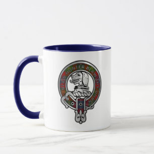 Clan Forrester / Foster Crest & Tartan Mug
