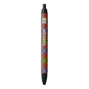 Clan Forrester Tartan Black Ink Pen