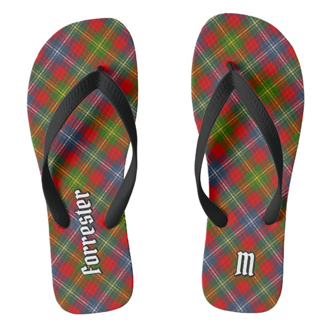 Clan Forrester Tartan Flip Flops (Footbed)