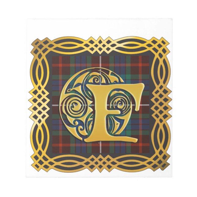 Clan Fraser Ancient Tartan Mug Notepad (Front)