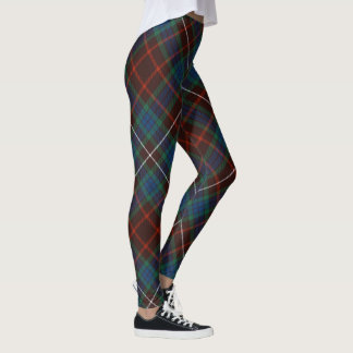 Clan Fraser Ancient Tartan - Rotated Leggings