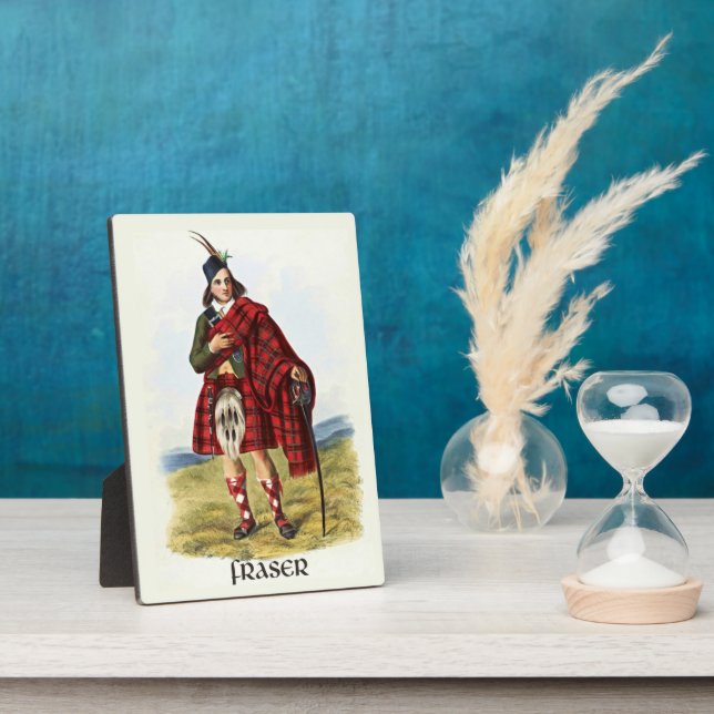 Clan Fraser Clans of Scotland by R. R. McIan Plaque (Side)