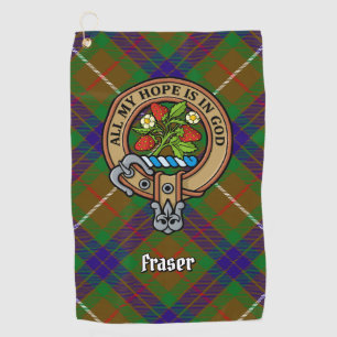 Clan Fraser Crest Golf Towel