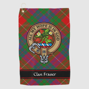 Clan Fraser Crest Golf Towel
