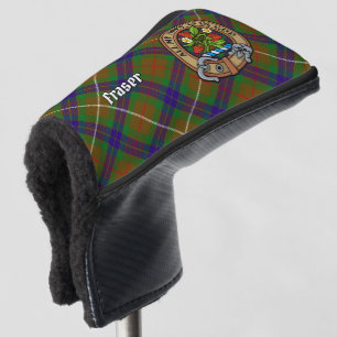 Clan Fraser Crest over Hunting Tartan Golf Head Cover
