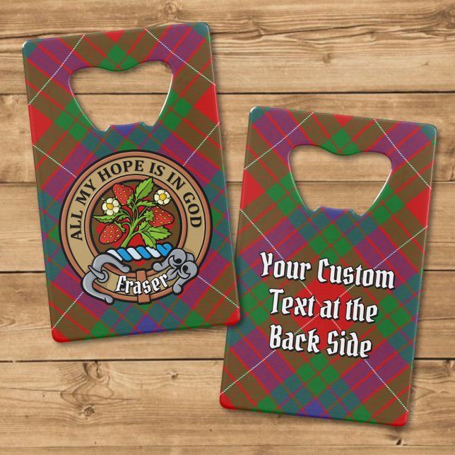 Clan Fraser Crest over Tartan (Creator Uploaded)