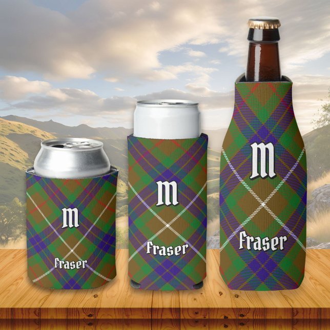 Clan Fraser Hunting Tartan Can Cooler (Creator Uploaded)